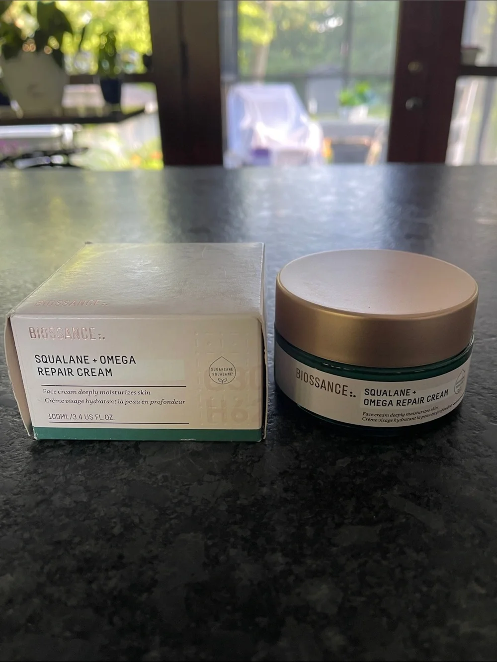 Biossance Squalane + Omega Repair Cream deeply moisturizes great for sensitive